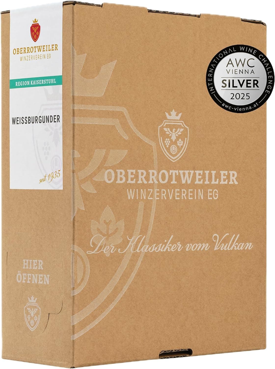 Weißburgunder Wein-Box 3 Liter trocken l Bag-in-Box