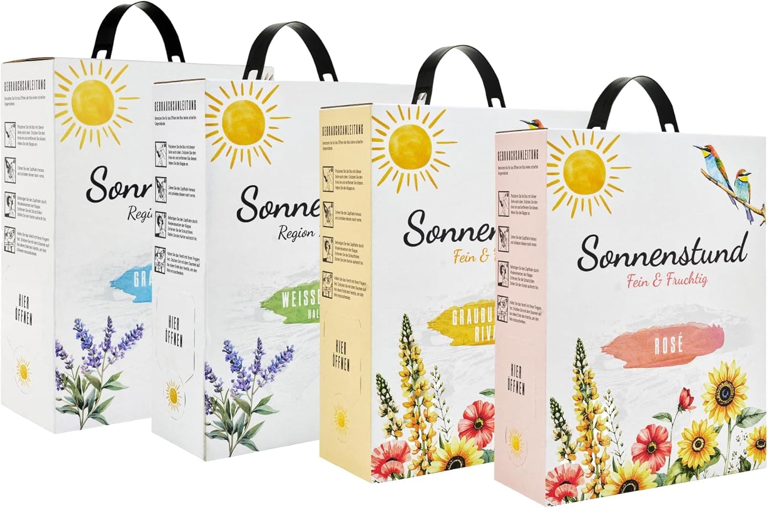 Sonnenstund Mix-Paket – Grauburgunder, Weißburgunder, Rosé & Cuvée