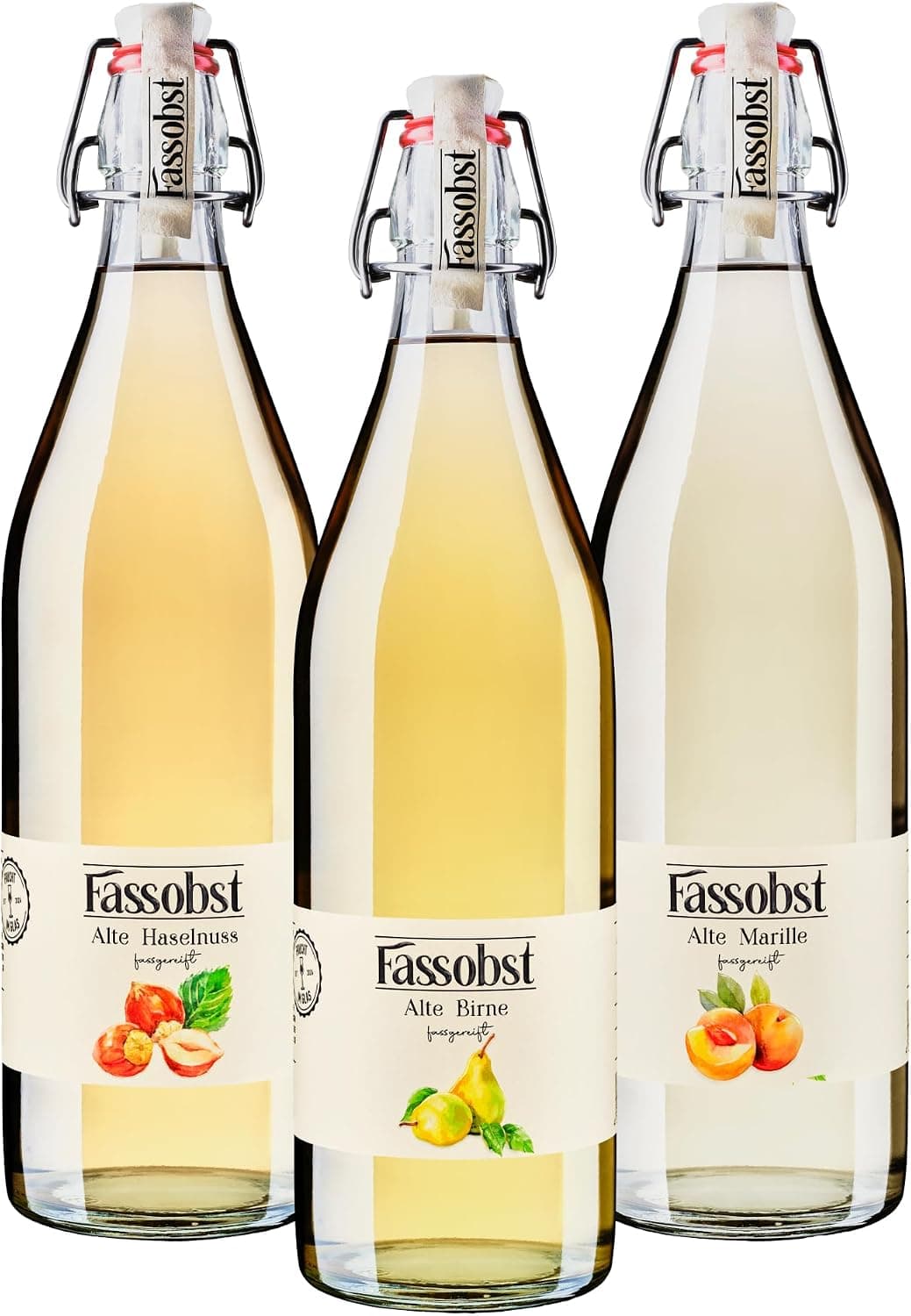 Fassobst Paket – Alte Birne, Marille & Haselnuss