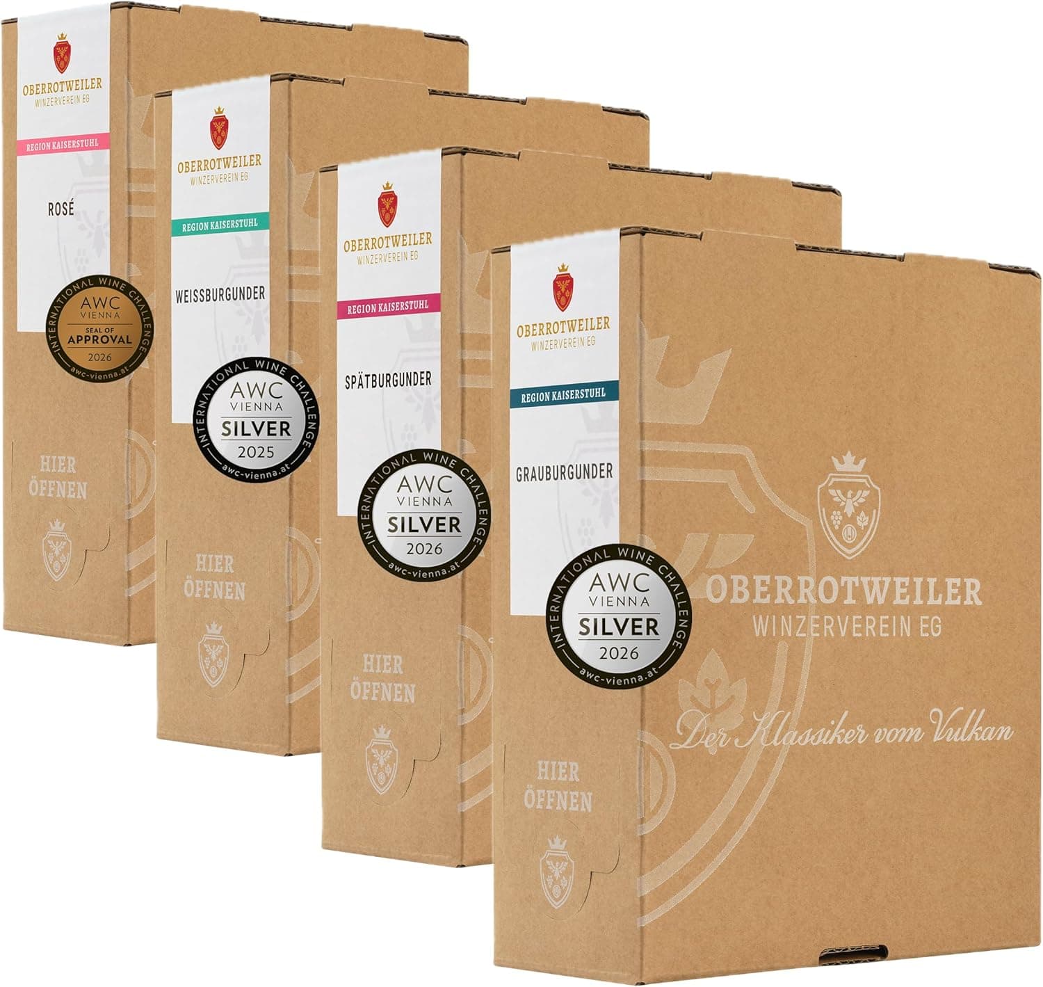 Mix-Paket – Grauburgunder, Weißburgunder, Rosé & Spätburgunder